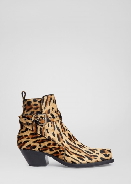 Botine Versace Animalier Western Barbati | INSPHGQ-30